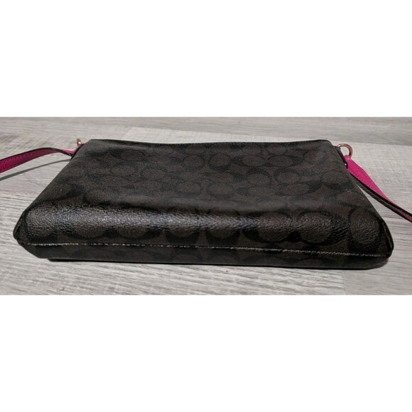 Coach Pop Crossbody Signature C w/ Wallet Brown & Ruby Pink - Picture 5 of 16